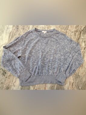 Colsie Medium Gray Heathered Lounge Sweatshirt Lightweight Pullover